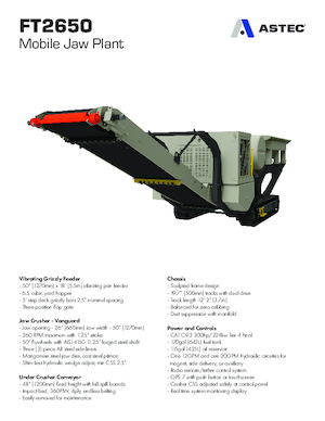 Puinrecyclinginstallaties Astec FT2650