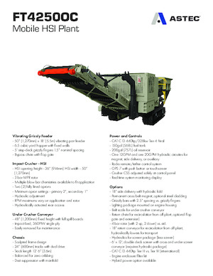 Puinrecyclinginstallaties Astec FT4250