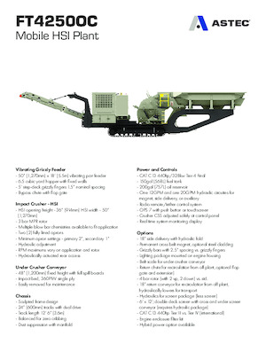 Puinrecyclinginstallaties Astec FT4250CC