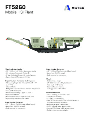 Puinrecyclinginstallaties Astec FT5260