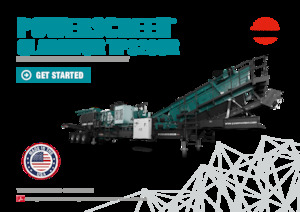 Puinrecyclinginstallaties Powerscreen Gladiator TP320SR