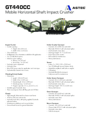 Puinrecyclinginstallaties Astec GT440CC