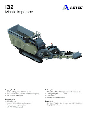 Puinrecyclinginstallaties Astec I32