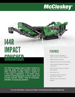 Puinrecyclinginstallaties McCloskey I44R