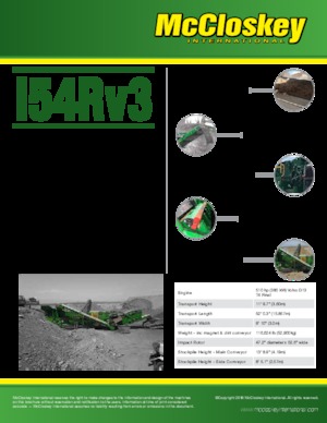 Puinrecyclinginstallaties McCloskey I54R V3