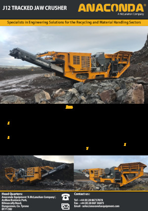 Puinrecyclinginstallaties Anaconda J12