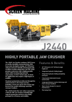 Puinrecyclinginstallaties Screen Machine Industries  J2440