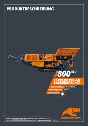 Puinrecyclinginstallaties Rockster J800rev