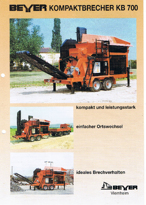Puinrecyclinginstallaties Beyer KB 700