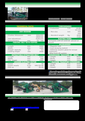 Puinrecyclinginstallaties Komplet LEM 7040