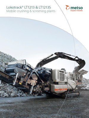 Puinrecyclinginstallaties Metso Lokotrack LT 1213