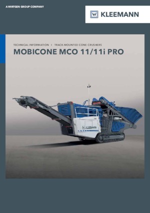 Puinrecyclinginstallaties Kleemann MCO 11i PRO