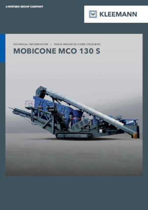 Puinrecyclinginstallaties Kleemann MCO 130 PRO