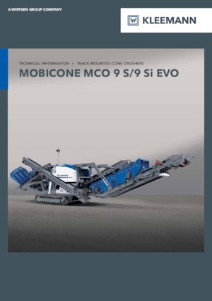 Puinrecyclinginstallaties Kleemann MCO 9 Si EVO