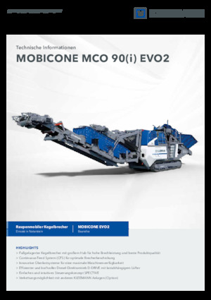 Puinrecyclinginstallaties Kleemann MCO 90 EVO2