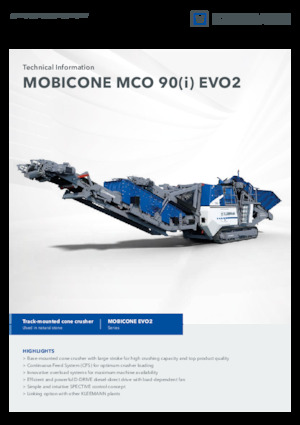 Puinrecyclinginstallaties Kleemann MCO 90 EVO2
