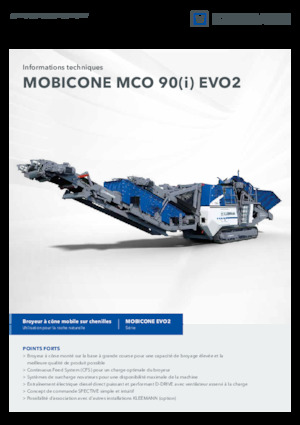 Puinrecyclinginstallaties Kleemann MCO 90 EVO2