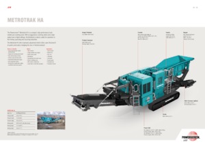 Puinrecyclinginstallaties Powerscreen METROTRAK HA