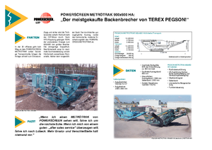 Puinrecyclinginstallaties Powerscreen Metrotrak
