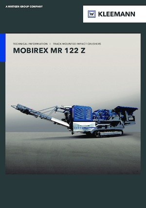 Puinrecyclinginstallaties Kleemann MR 122 Zi