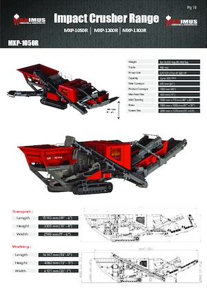 Puinrecyclinginstallaties Rubble Master MXP-1050R