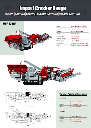 Puinrecyclinginstallaties Rubble Master MXP-1200R