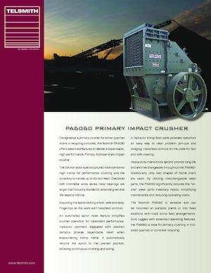 Puinrecyclinginstallaties Telsmith PA6060