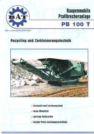 Puinrecyclinginstallaties BAT PB 100 T