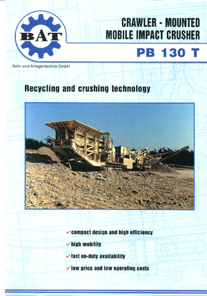 Puinrecyclinginstallaties BAT PB 130 T