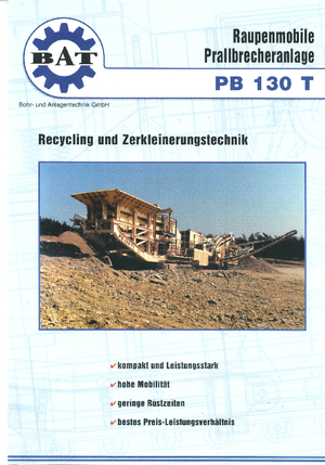 Puinrecyclinginstallaties BAT PB 130 T