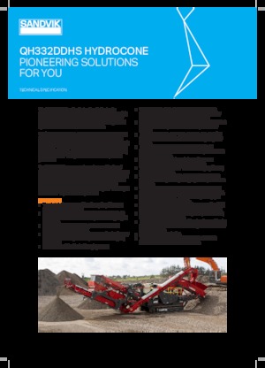 Puinrecyclinginstallaties Sandvik QH332 DDHS