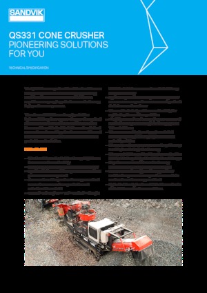 Puinrecyclinginstallaties Sandvik QS 331