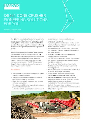 Puinrecyclinginstallaties Sandvik QS 441