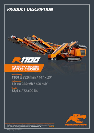 Puinrecyclinginstallaties Rockster R1100