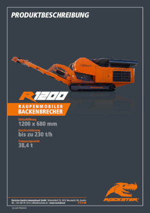 Puinrecyclinginstallaties Rockster R1200