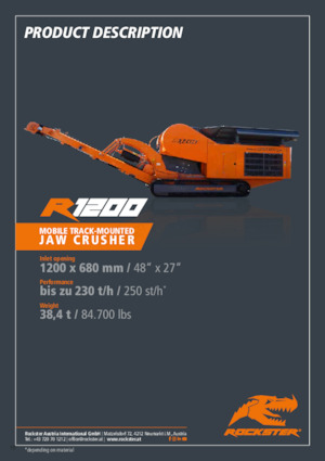 Puinrecyclinginstallaties Rockster R1200