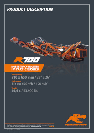 Puinrecyclinginstallaties Rockster R700