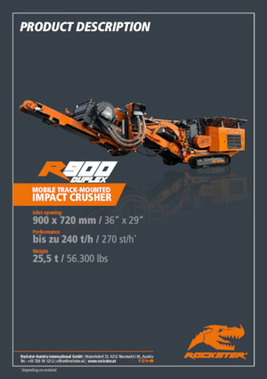 Puinrecyclinginstallaties Rockster R900D