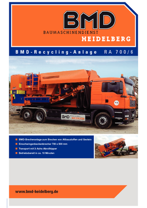 Puinrecyclinginstallaties BMD RA 700/6