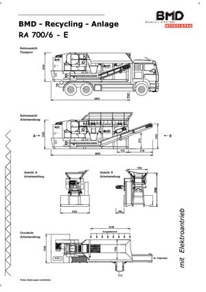Puinrecyclinginstallaties BMD RA 700/6 E