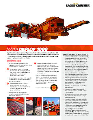 Puinrecyclinginstallaties Eagle Crusher RapiDeploy 1000
