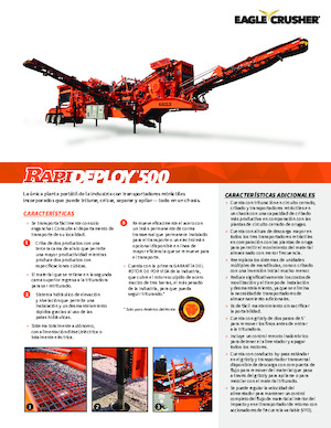 Puinrecyclinginstallaties Eagle Crusher RapiDeploy 500