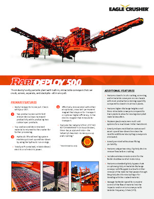 Puinrecyclinginstallaties Eagle Crusher RapiDeploy 500