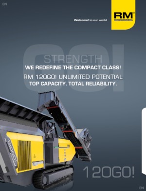 Puinrecyclinginstallaties Rubble Master RM 120GO!