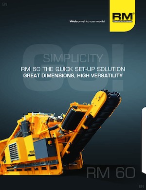 Puinrecyclinginstallaties Rubble Master RM 60