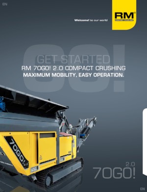 Puinrecyclinginstallaties Rubble Master RM 70GO! 2.0