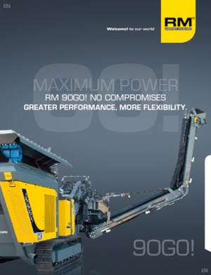 Puinrecyclinginstallaties Rubble Master RM 90GO!