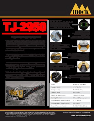 Puinrecyclinginstallaties IROCK  TJ-2950