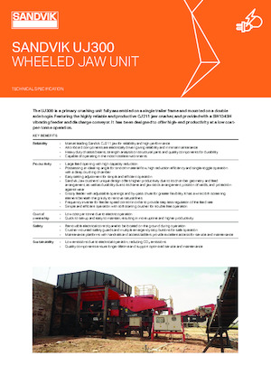Puinrecyclinginstallaties Sandvik UJ300