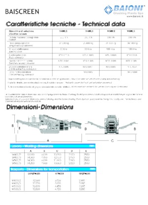 Puinrecyclinginstallaties Baioni W400/2